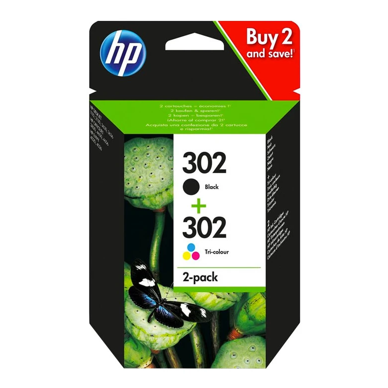HP 302 (X4D37AE) voordeelbundel (origineel)