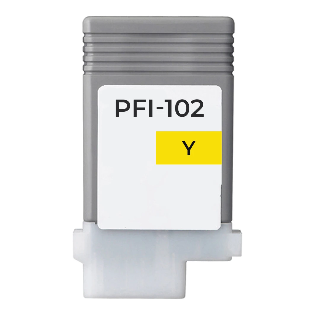 Huismerk Canon PFI-102Y (0898B001) inktcartridge geel
