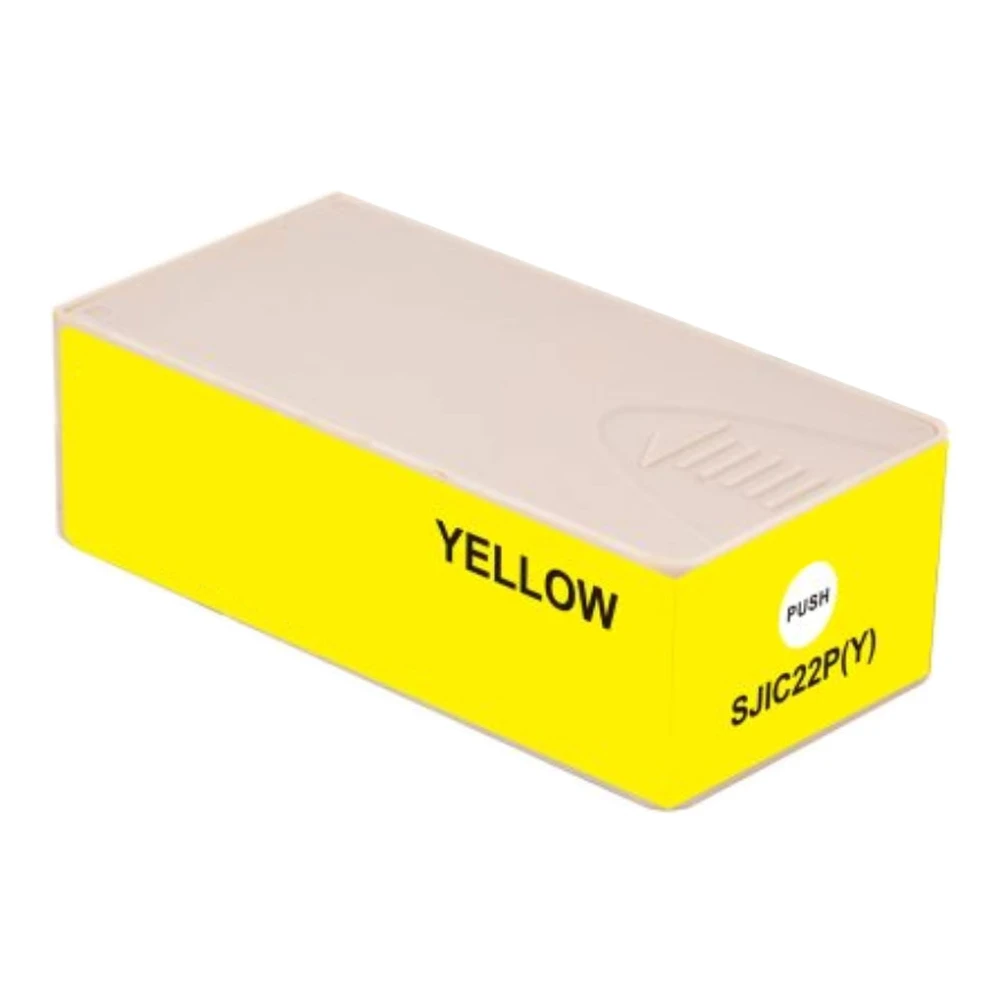 Huismerk Epson SJIC22P(Y) inktcartridge geel