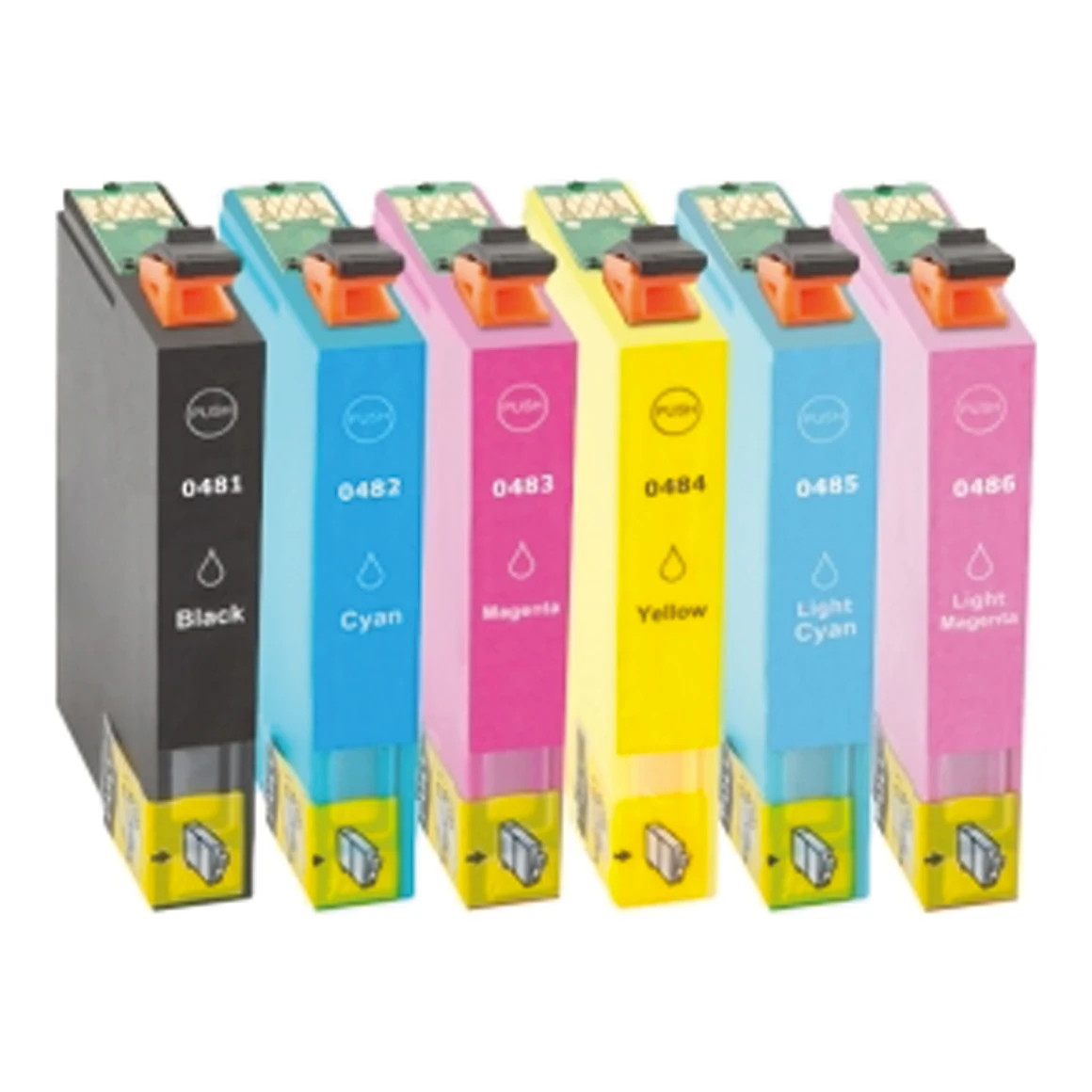 Huismerk Epson T0487 XL inktcartridges voordeelbundel