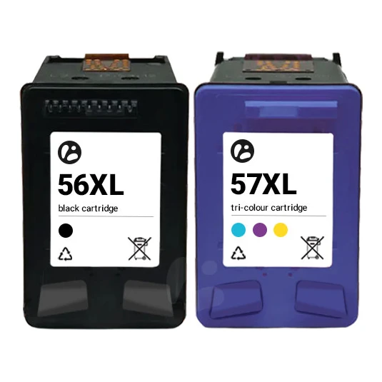 Huismerk HP 56XL (C6656AE) + HP 57XL (C6657AE) inktcartridges voordeelbundel