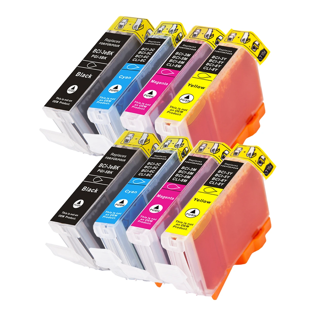 2x Huismerk Canon BCI-3e / BCI-6 inktcartridges voordeelbundel (4set)