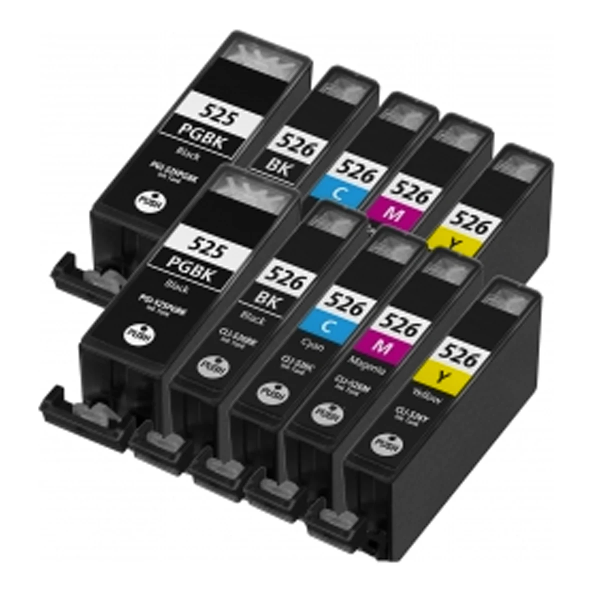 2x Huismerk Canon PGI-525 + CLI-526 inktcartridges voordeelbundel (5set)