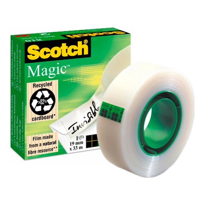 Scotch onzichtbaar plakband 19 mm x 33 m Scotch Magic 810