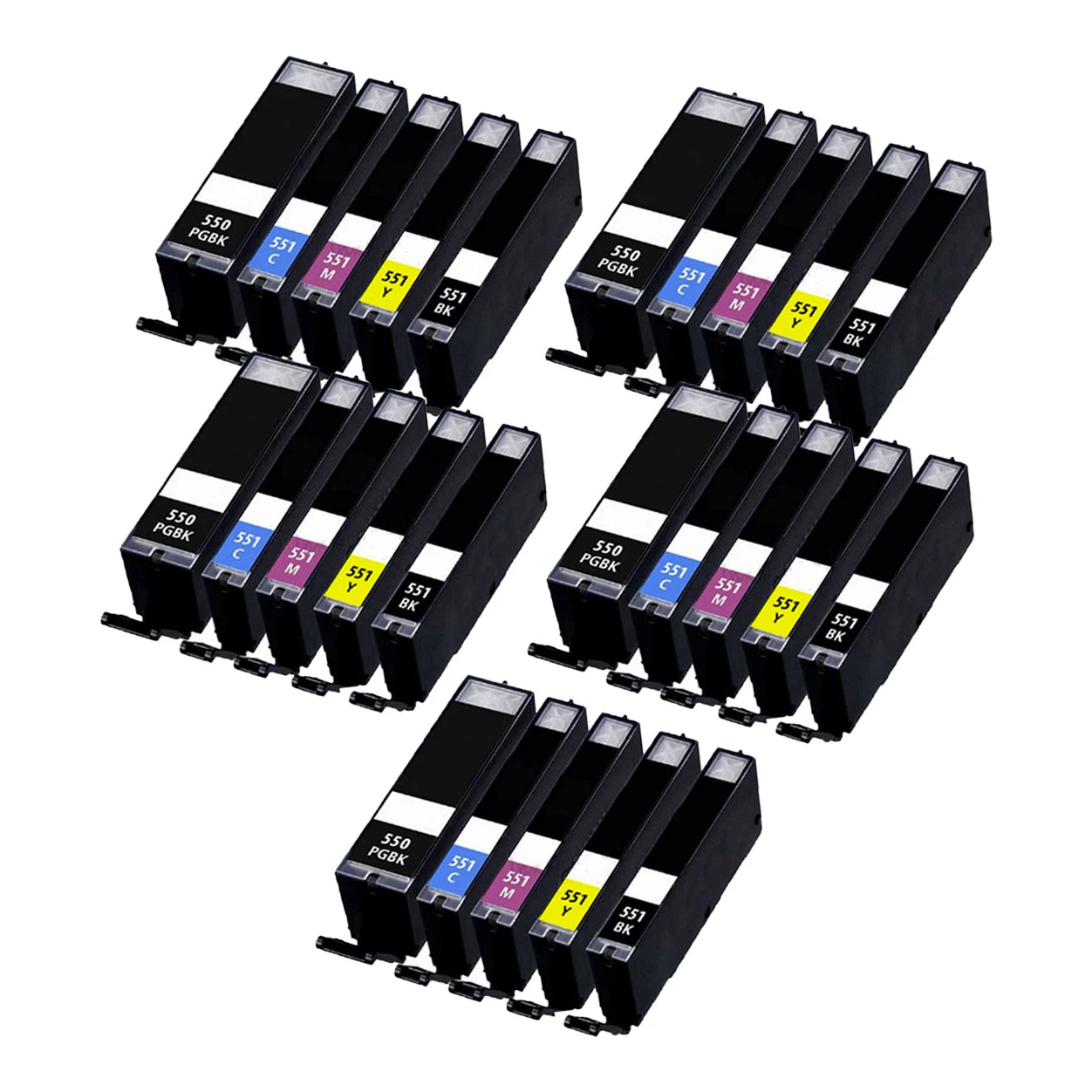 5x Huismerk Canon PGI-550 XL + CLI-551 XL (6509B013) inktcartridges voordeelbundel (5set)