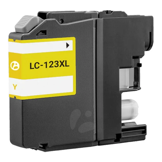 Huismerk Brother LC-123 / LC-125Y XL inktcartridge geel