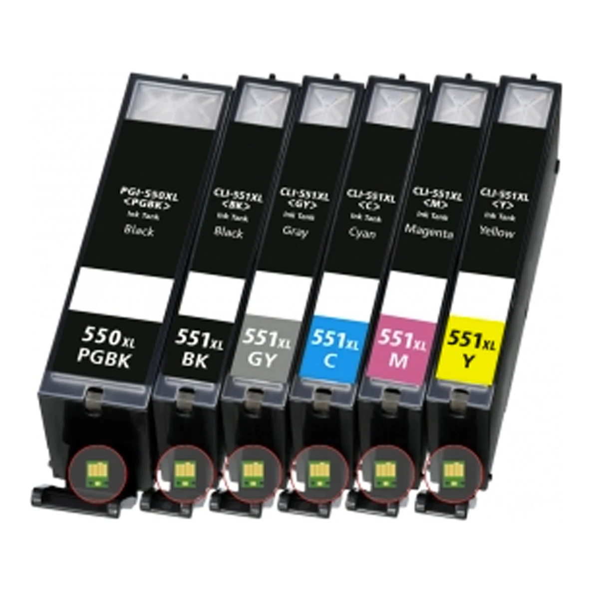 Huismerk Canon PGI-550 XL + CLI-551 XL (6496B005) inktcartridges voordeelbundel (6set)