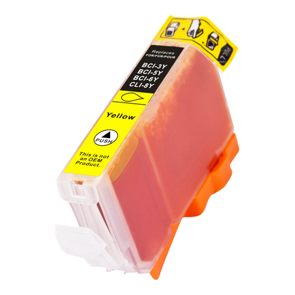 Huismerk Canon BCI-6Y inktcartridge geel