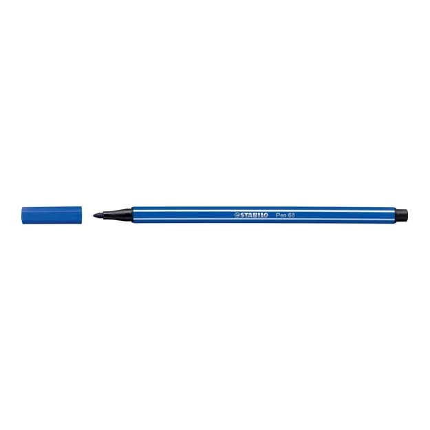 STABILO Pen 68 viltstift, marineblauw