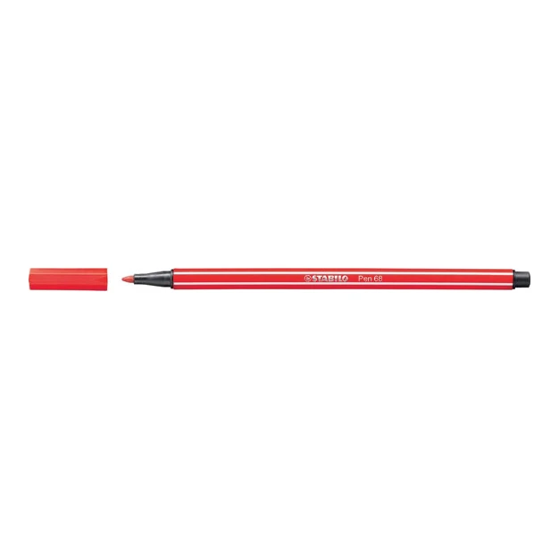 STABILO Pen 68 viltstift, karmijnrood