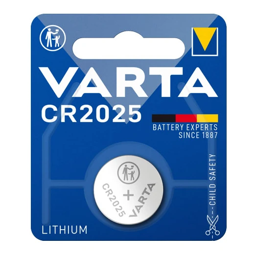 Varta CR2025 3V Lithium knoopcel batterij