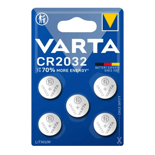 Varta CR2032 3V Lithium knoopcel batterijen 5-pack
