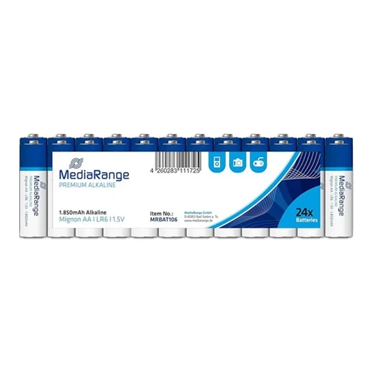 MediaRange AA batterijen 24-pack