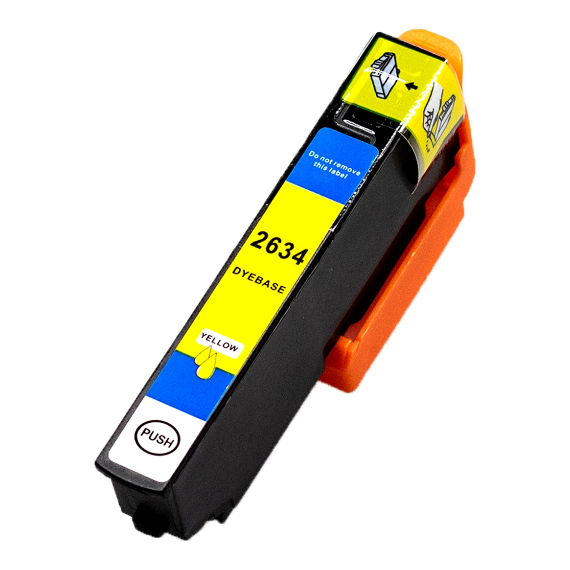 Huismerk Epson 26 XL (T2634) inktcartridge geel