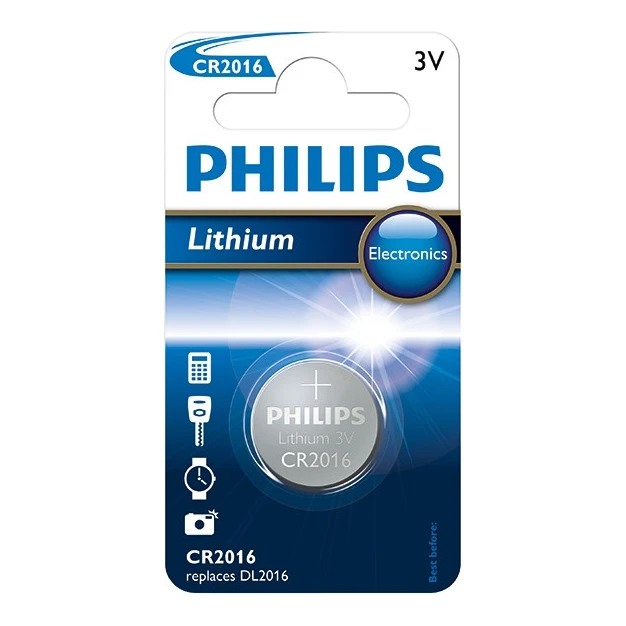Philips CR1620 3V Lithium knoopcel batterij