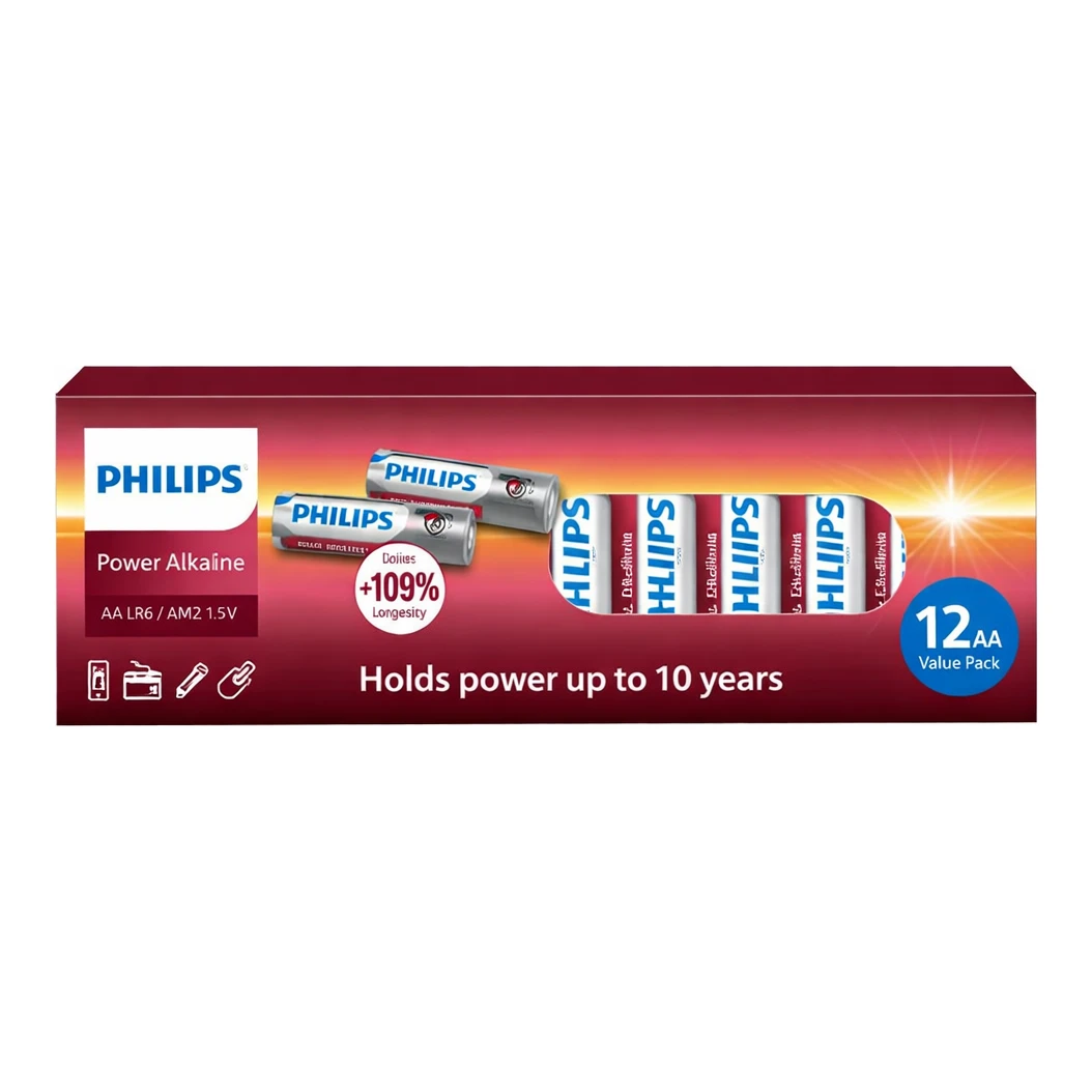 Philips Power AA batterijen 12-pack