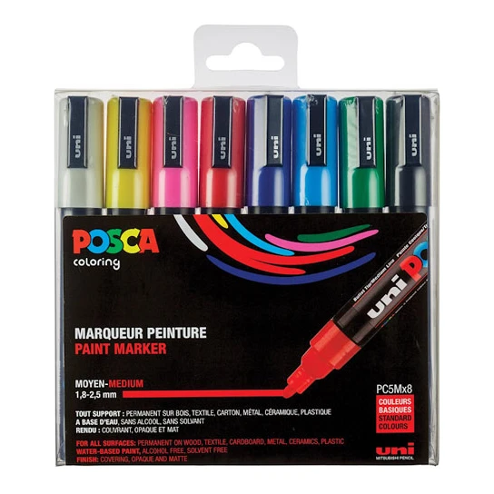 POSCA PC-5M verfstiften (1,8 - 2,5 mm rond)