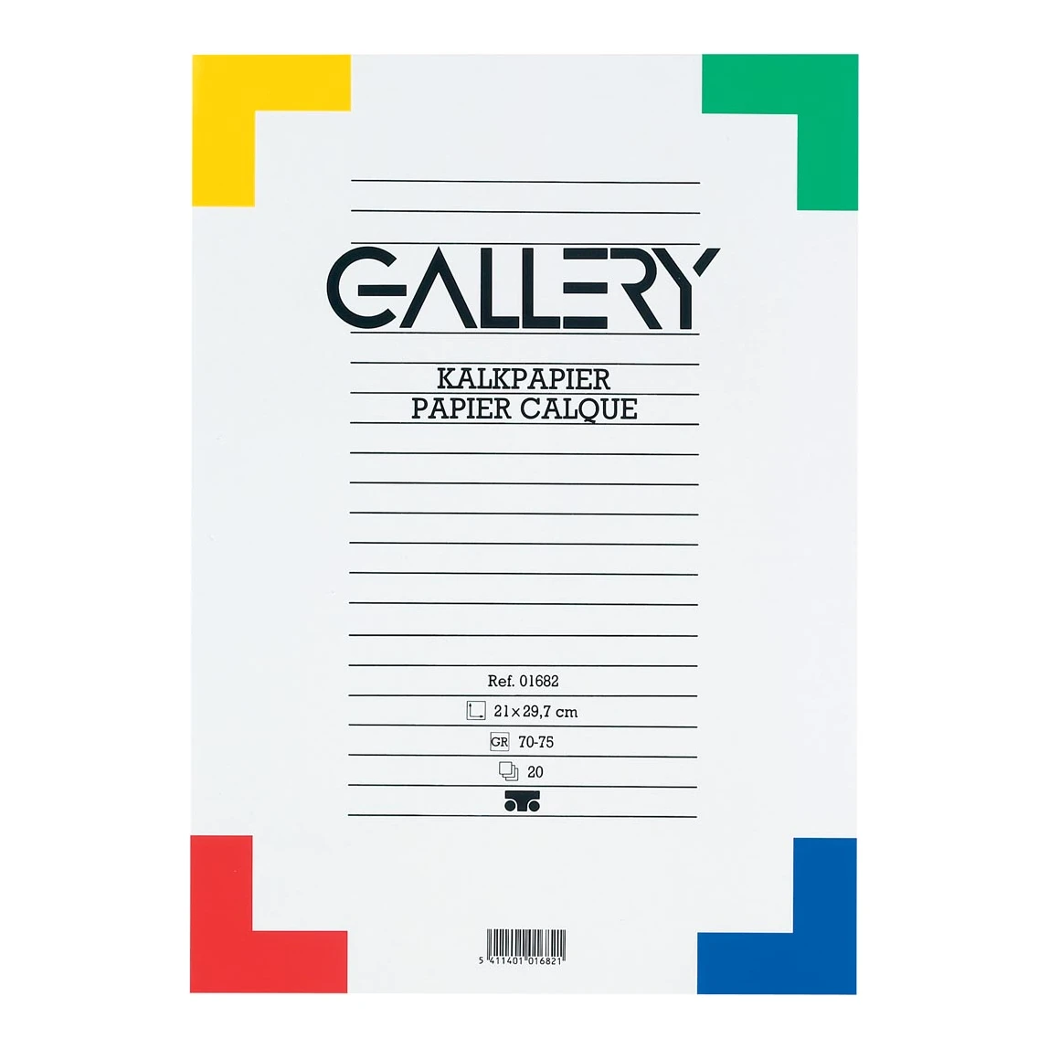 Gallery A4 overtrekpapier, 70-75 g/m² (kalkpapier) (20 vellen)