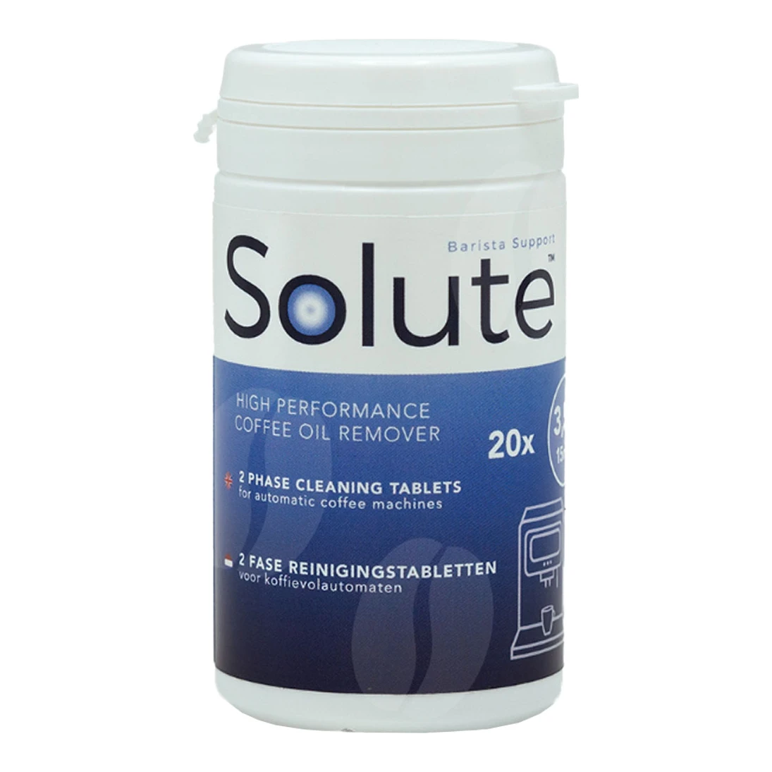 Solute 2 fase reinigingstabletten 20 tabs á 3,5 gr Ø15 mm