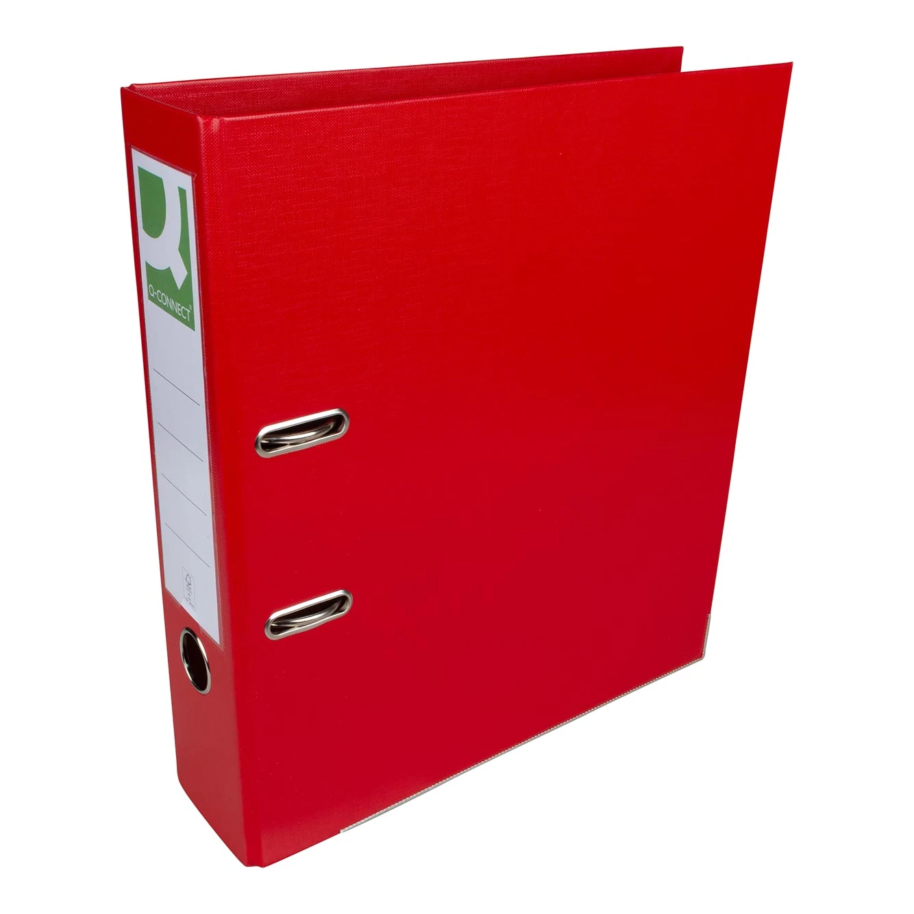 Q-connect A4 ordner, plastic, rug van 8 cm, rood