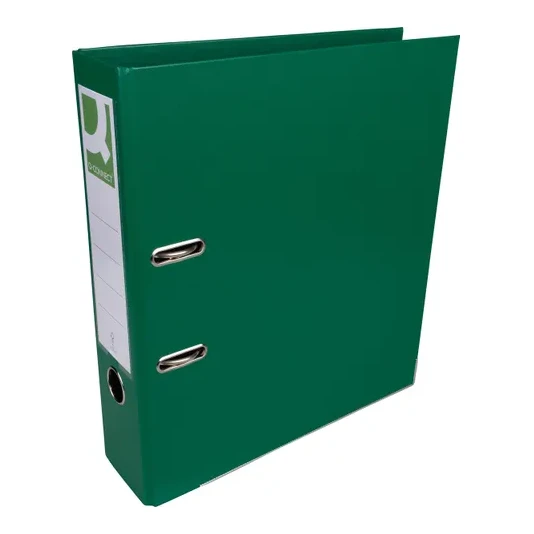 Q-connect A4 ordner, plastic, rug van 8 cm, groen
