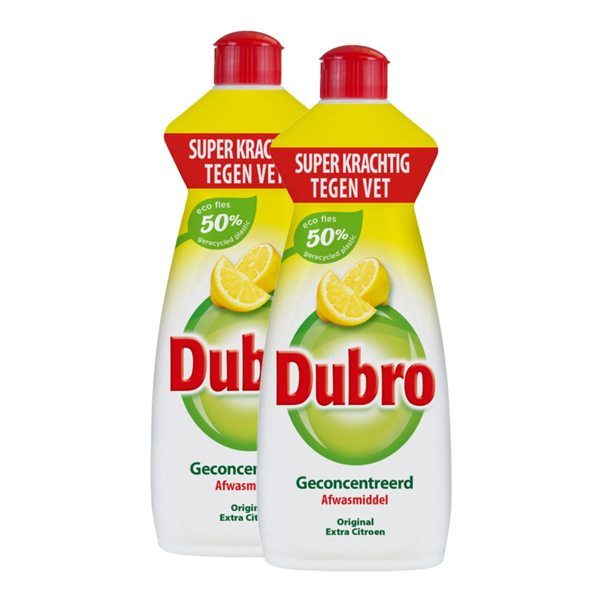 Dubro afwasmiddel extra citroen (2x550 ml)