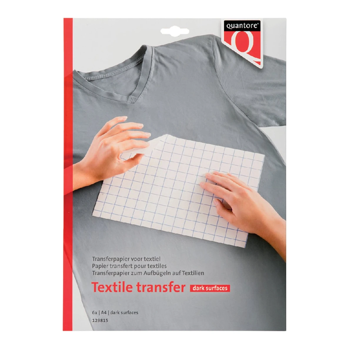 Quantore Inkjet transferpapier voor donkere textiel kleding