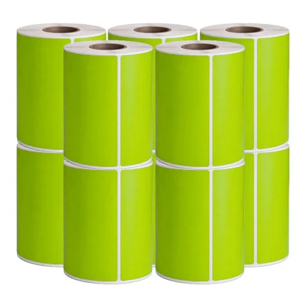10x Zebra compatible PostNL verzendlabels groen, 102 mm x 152 mm