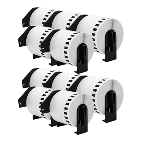 10x Brother DK-22205 compatible labels, 62 mm x 30,48 m