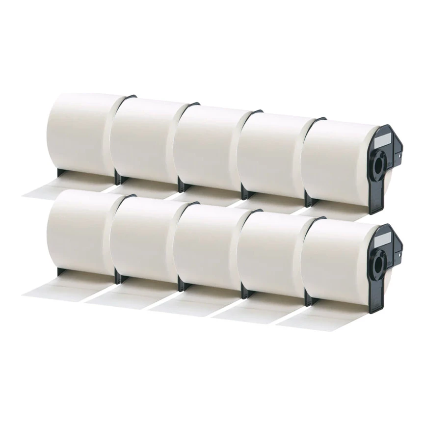 10x Brother DK-11202 compatible verzendlabels, 62 mm x 100 mm