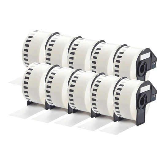 10x Brother DK-22225 compatible labels, 38 mm x 30,48 m