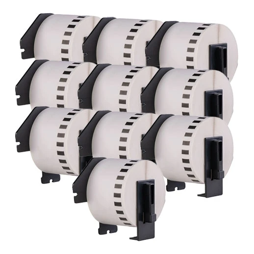 10x Brother DK-22223 compatible labels, 50 mm x 30,48 m