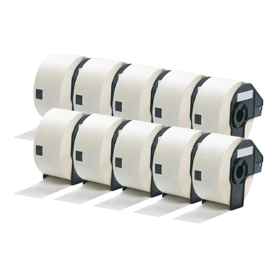 10x Brother DK-11208 compatible adreslabels, 38 mm x 90 mm