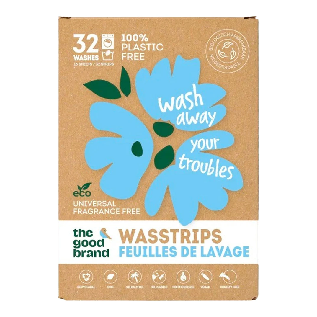 Wasstrips The Good Brand - 32 wasjes - ongeparfumeerd