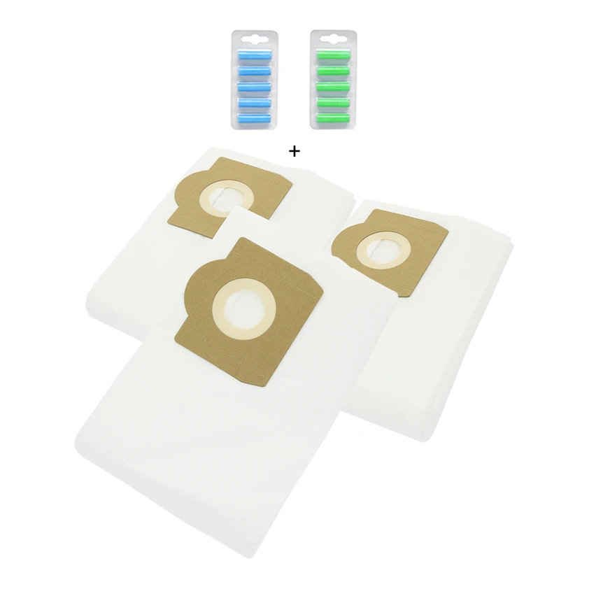 Kärcher WD3 stofzuigerzakken 10 stuks + 10 geurstaafjes (Propex Parts)