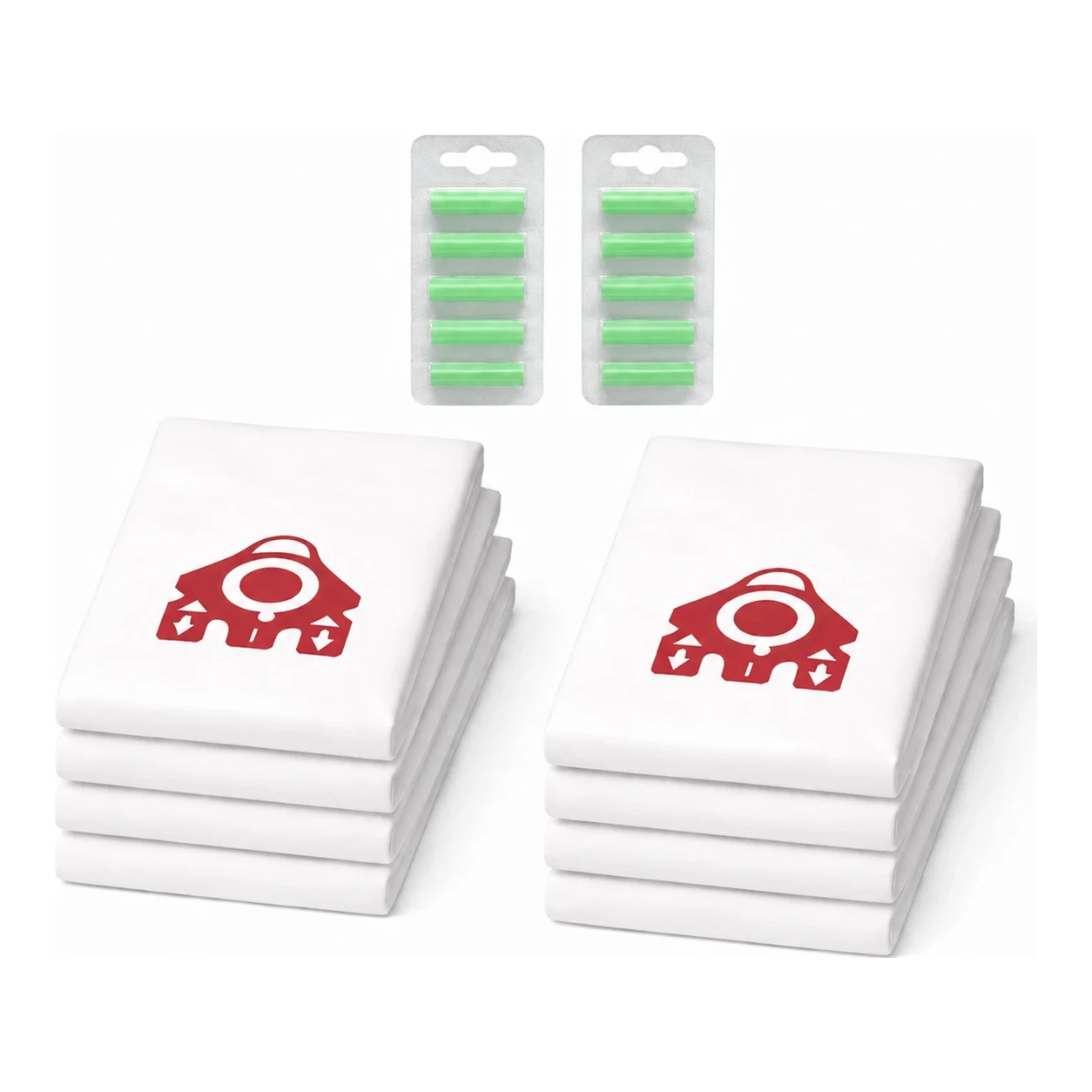 Miele FJM 3-D PRO stofzuigerzakken 8 stuks + 10 geurstaafjes + gratis filters (eigen merk)