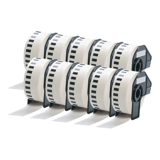 10x Brother DK-22210 compatible labels, 29 mm x 30,48 m