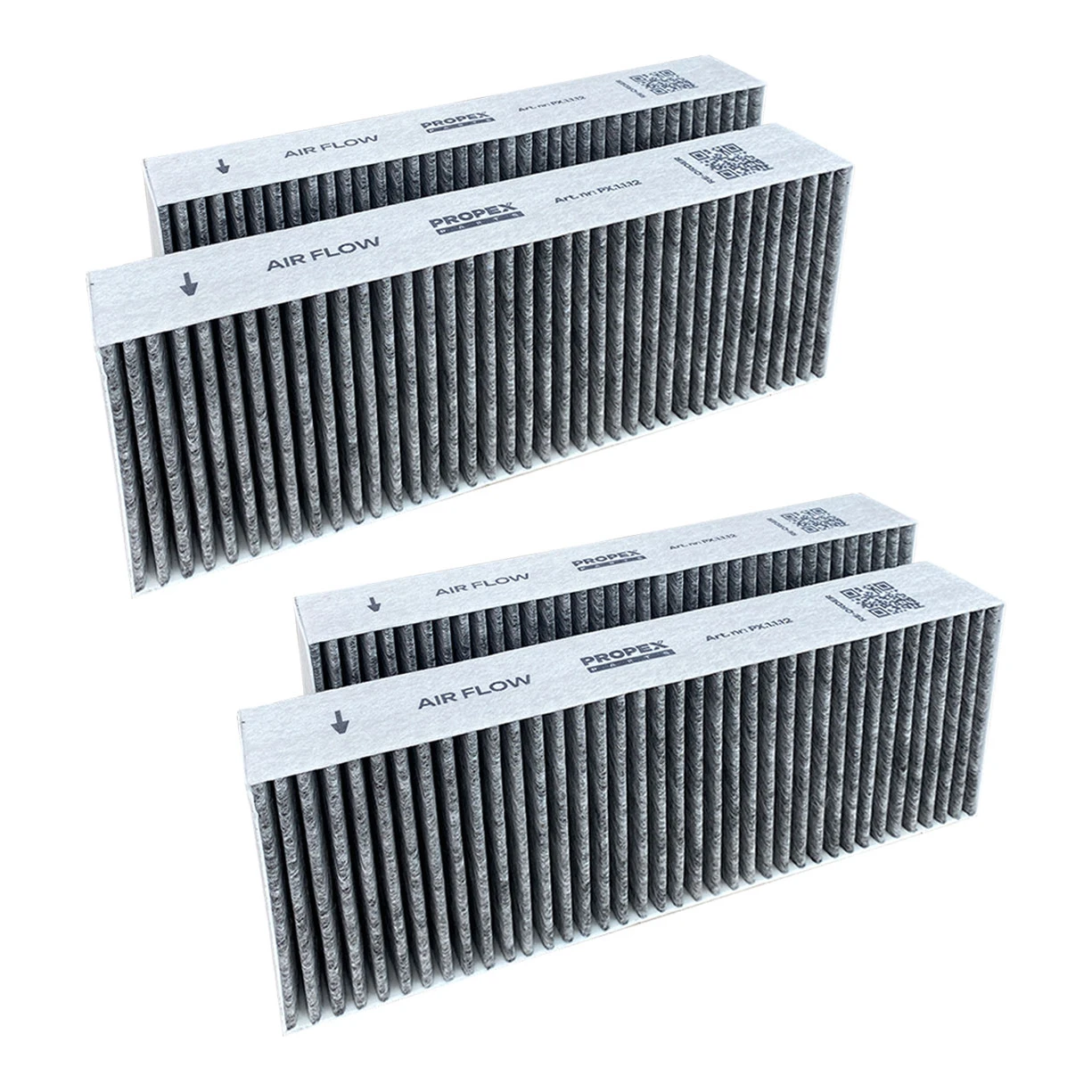 BORA BAKFS koolstoffilters afzuigkap/kookplaat 4 stuks voor BORA Basic/GP4/BIU (Propex Parts)