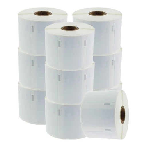 10x Dymo 11354 / S0722540 compatible labels verwijderbaar, 57 mm x 32 mm