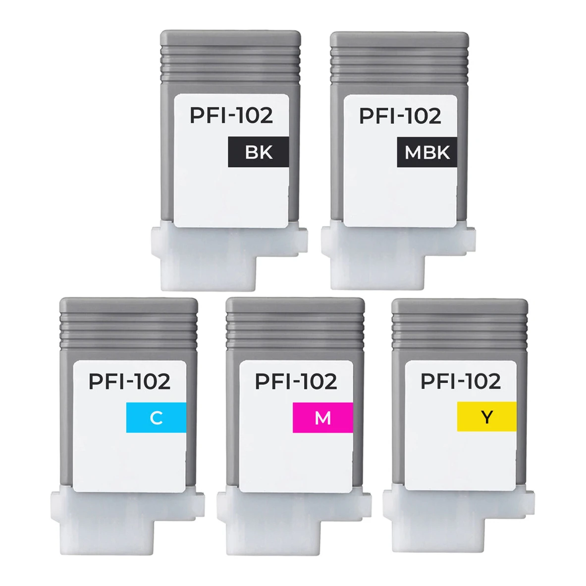 Huismerk Canon PFI-102 (0894B001-0898B001) inktcartridges voordeelbundel