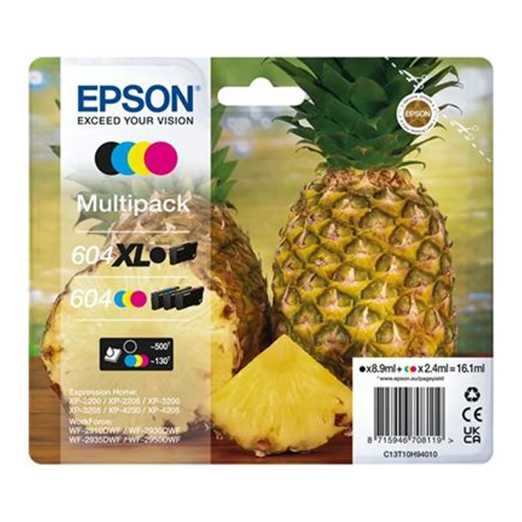 Epson 604/604XL (T10H94010) inktcartridges voordeelbundel (origineel)