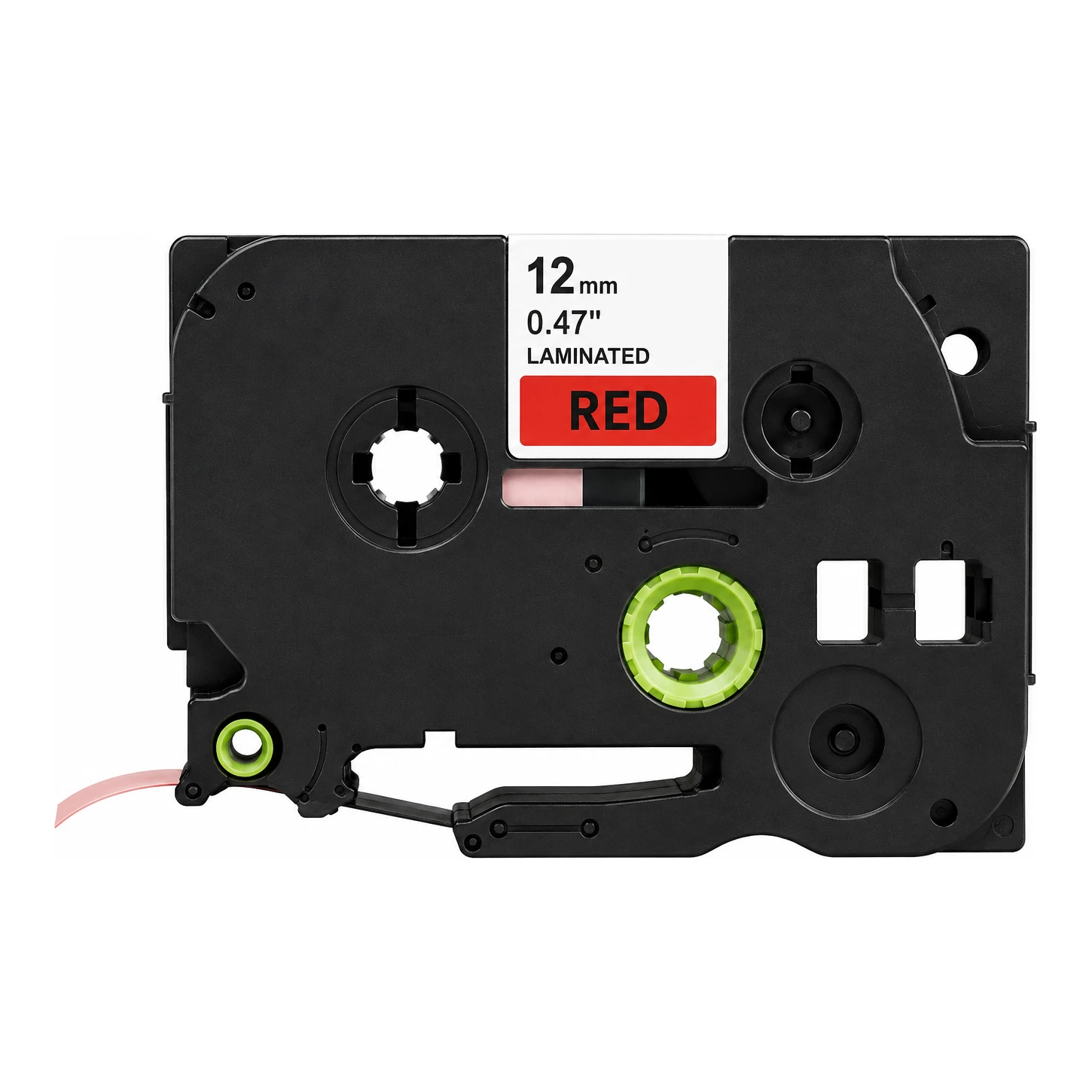 Huismerk vervangt Brother TZe-431 tape zwart op rood (12 mm)