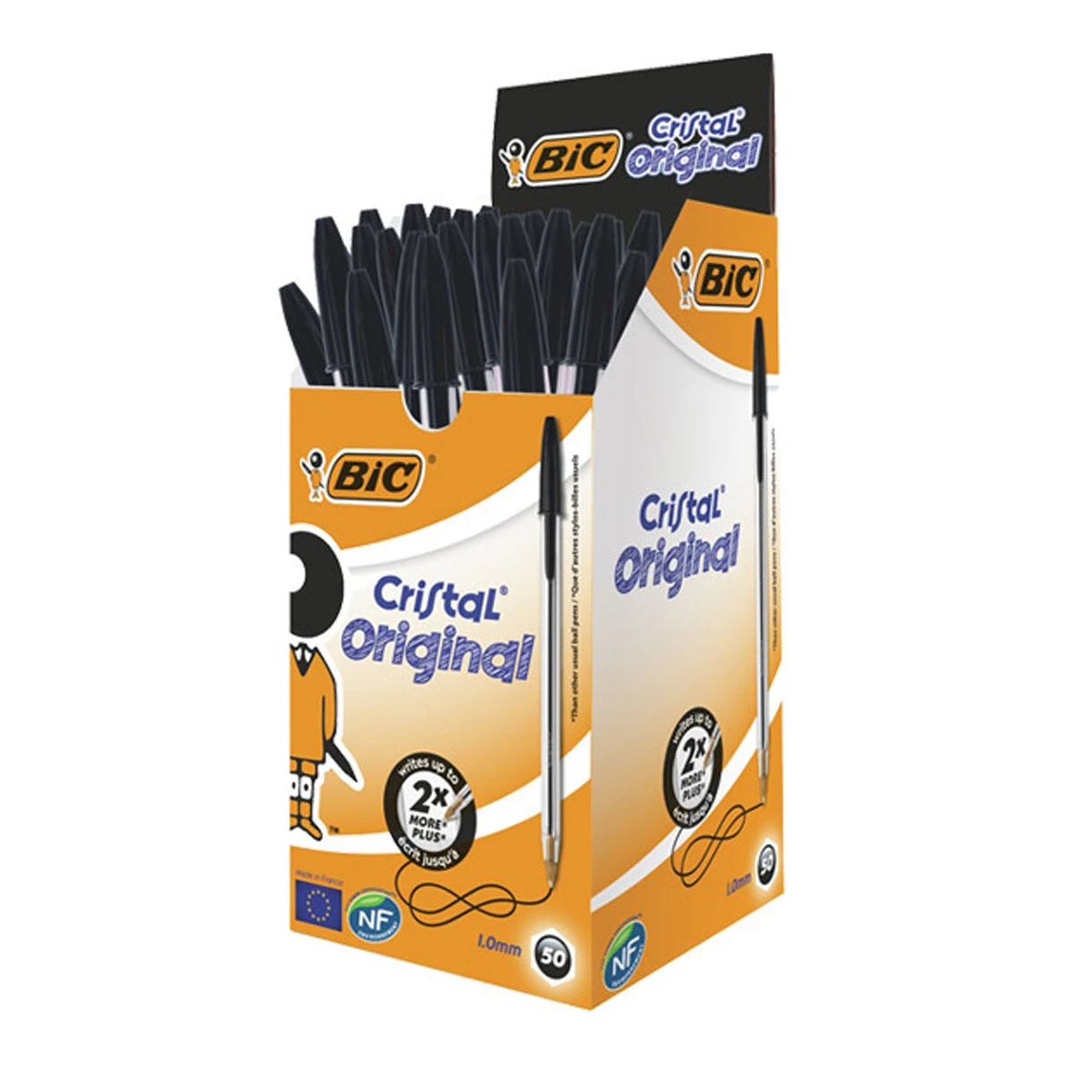 BIC Cristal balpen zwart (50 stuks)