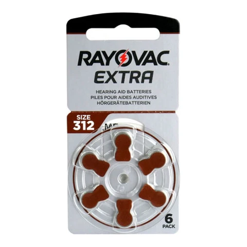 Rayovac 312 Extra Advanced gehoorapparaat batterijen (6 stuks)