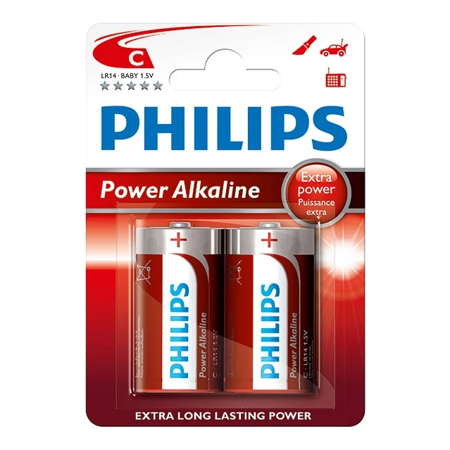 Philips Power C/LR14 batterijen 2-pack