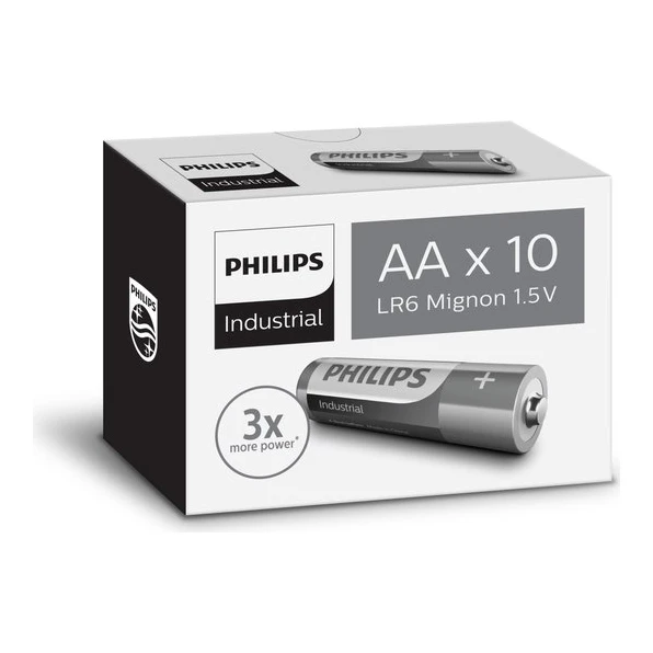 Philips Industrial AA batterijen 10-pack