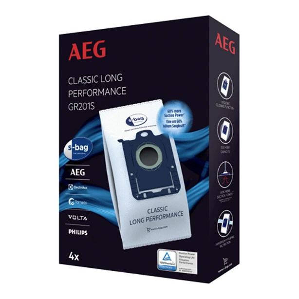 AEG S-Bag GR201SM Classic Long Performance stofzuigerzakken 12 stuks (origineel)