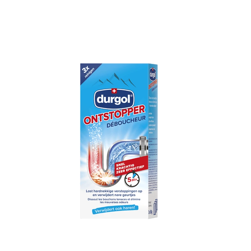 Durgol ontstopper afvoerreiniger 50 gr (3 stuks)