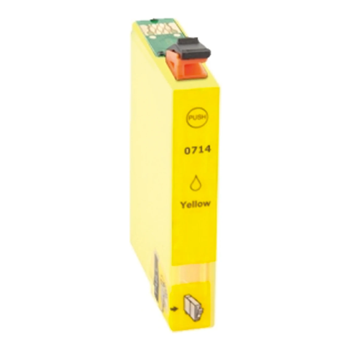 Huismerk Epson T0714 XL inktcartridge geel