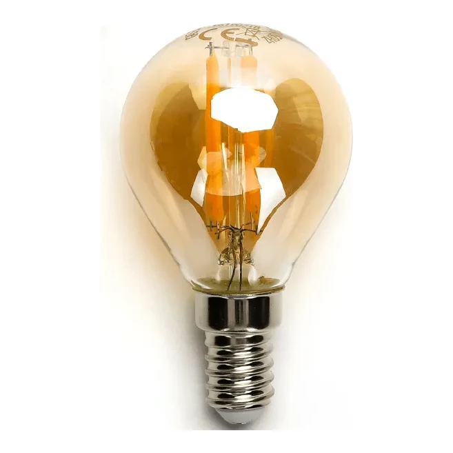 E14 LED Filament lamp | Kogel G45 | 2200K warm wit | 4W (35W)